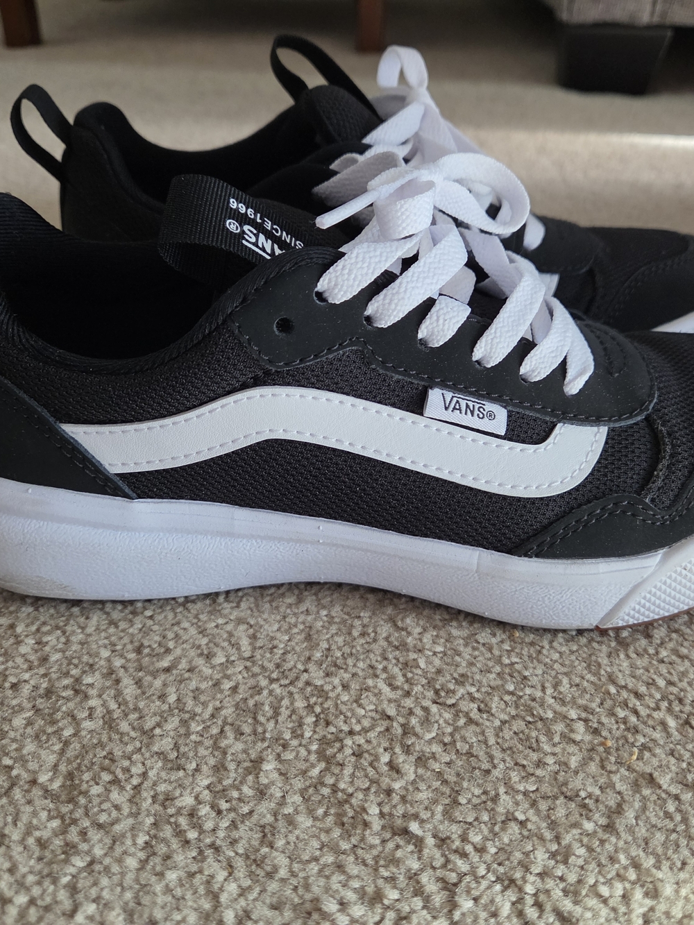 Vans Black & White Low-Top Sneakers